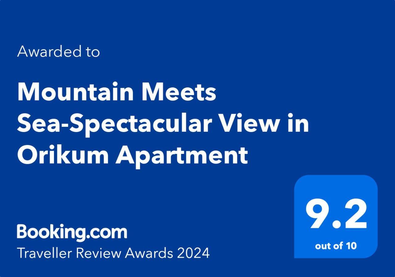 Mountain Meets Sea-Spectacular View In Orikum Apartment Exterior foto